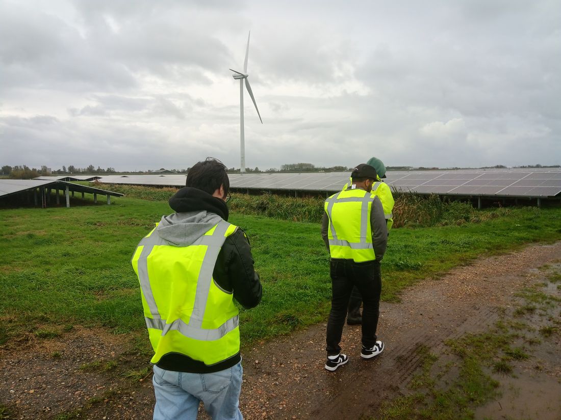 Solar park field research photo
