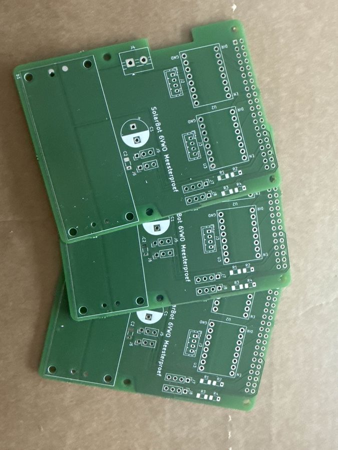 Physical SolarBot PCB